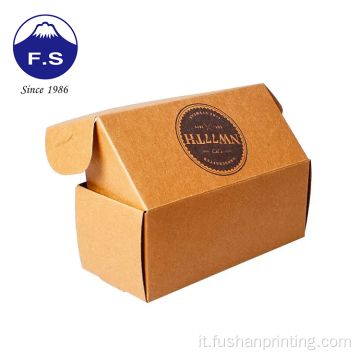 Spedizione di riciclo artigianale OEM Spedizione postale Kraft Box